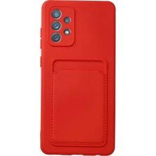 Novis Liora Newface Samsung Galaxy A32 Kılıf Kelvin Kartvizitli Silikon - Kırmızı