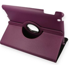 Novis Liora Newface Ipad 4 9.7 Kılıf 360 Tablet Deri Kılıf - Mürdüm