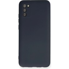 Novis Liora Newface Samsung Galaxy A02S Kılıf Nano Içi Kadife Silikon - Lacivert