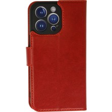 Novis Liora Newface Iphone 13 Pro Max Kılıf Trend S Plus Kapaklı Kılıf - Kırmızı