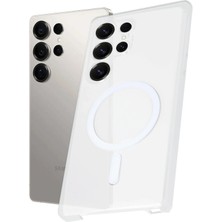 Novis Liora Newface Samsung Galaxy S23 Ultra Kılıf Pc Zara Magsafe Şeffaf Kılıf - Şeffaf