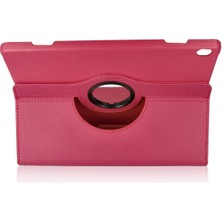 Novis Liora Newface Lenovo M10 X505F Kılıf 360 Tablet Deri Kılıf - Pembe