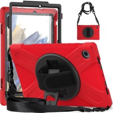 Novis Liora Newface Samsung Galaxy X200 Tab A8 10.5 Kılıf Amazing Tablet Kapak - Kırmızı