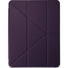 Novis Liora Newface Ipad Pro 13 (2024) Kılıf Color Karbon Tablet Kılıfı - Derin Mor