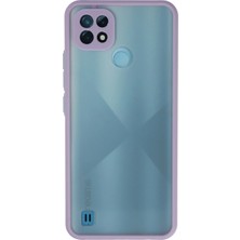 Novis Liora Newface Realme C21 Kılıf Montreal Silikon Kapak - Mor
