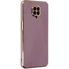 Novis Liora Newface Xiaomi Redmi Note 9 Pro Kılıf Volet Silikon - Mor
