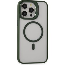 Novis Liora Joko Iphone 15 Pro Max Kılıf Roblox Lens Magsafe Standlı Kapak - Koyu Yeşil