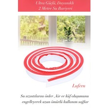 Lufern Ultra Güçlü Dayanıklı Esnek Tezgah Mutfak Banyo Kendinden Yapışkanlı Su Bariyeri 2 Metre 1 Adet