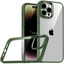 Novis Liora Newface Apple Iphone 15 Pro Max Razer Lensli Silikon - Yeşil