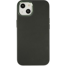 Novis Liora Newface Iphone 14 Plus Kılıf Asya Deri Silikon - Koyu Yeşil