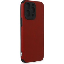 Novis Liora Newface Iphone 15 Pro Kılıf Loop Deri Silikon - Kırmızı