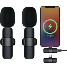 Novis Liora Newface K9 Type-C Uyumlu Mikrofon - Siyah