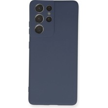 Novis Liora Newface Samsung Galaxy S21 Ultra Kılıf Nano Içi Kadife Silikon - Gri