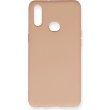 Novis Liora Newface Samsung Galaxy A10S Kılıf Nano Içi Kadife Silikon - Pudra