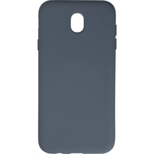 Novis Liora Newface Samsung Galaxy J7 Pro / J730 Kılıf Nano Içi Kadife Silikon - Gri