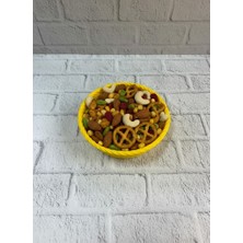 Novis Liora Yuvarlak Çerezlik Sarı Canlı Renkli Dekoratif Sunum Kasesi