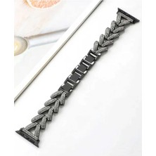 Novis Liora Newface Apple Watch 38MM Node Taşlı Kordon - Siyah