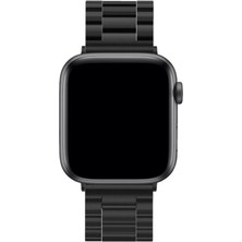 Novis Liora Newface Apple Watch 42MM Metal Baklalı Kordon - Siyah