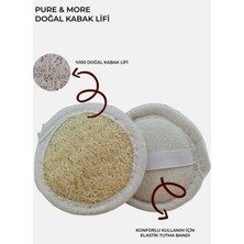 Doğal Kabak Lifi Yüz Pedi Peeling, Banyo Kesesi, %100 Organik, Cilt Bakımı