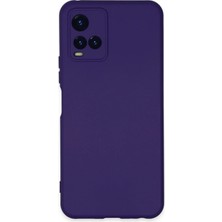 Novis Liora Newface Vivo Y21S Kılıf Nano Içi Kadife Silikon - Mor