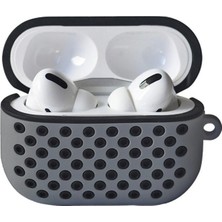 Novis Liora Newface Airpods Pro 2 (2.nesil) Spor Delikli Kılıf - Gri-Siyah