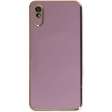 Novis Liora Newface Xiaomi Redmi 9A Kılıf Volet Silikon - Mor