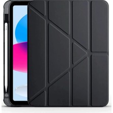 Novis Liora Newface Ipad 2022 10.9 (10.nesil) Kılıf Kalemlikli Mars Tablet Kılıfı - Siyah