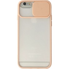 Novis Liora Newface Iphone 6 Plus Kılıf Palm Buzlu Kamera Sürgülü Silikon - Pembe