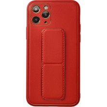 Novis Liora Newface Iphone 11 Pro Kılıf Coco Deri Standlı Kapak - Kırmızı