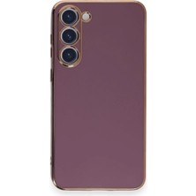 Novis Liora Newface Samsung Galaxy S23 Plus Kılıf Volet Silikon - Mor