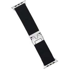 Getittir Newface Apple Watch 42MM Forest Kumaş Kordon - Siyah