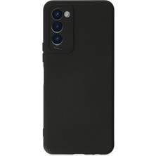 Novis Liora Newface Tecno Camon 18 Kılıf Nano Içi Kadife Silikon - Siyah