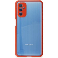 Novis Liora Newface Samsung Galaxy M52 5g Kılıf Miami Şeffaf Silikon - Kırmızı