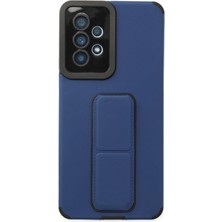 Novis Liora Newface Samsung Galaxy A53 5g Kılıf Mega Standlı Silikon - Mavi