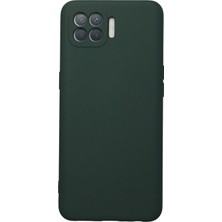 Novis Liora Newface Oppo Reno 4 Lite Kılıf Nano Içi Kadife Silikon - Koyu Yeşil