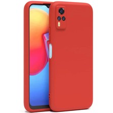 Novis Liora Newface Vivo Y53S Kılıf Nano Içi Kadife Silikon - Kırmızı