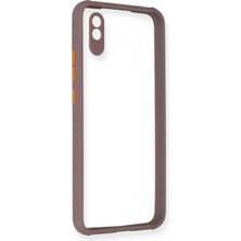 Novis Liora Newface Xiaomi Redmi 9A Kılıf Miami Şeffaf Silikon - Açık Mor