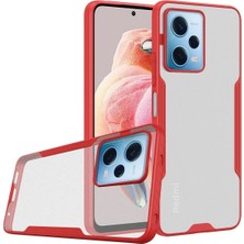 Novis Liora Newface Xiaomi Redmi Note 12 5g Kılıf Platin Silikon - Kırmızı