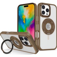 Novis Liora Joko Iphone 16 Pro Max Banza Magsafe Standlı Kapak - Kahverengi