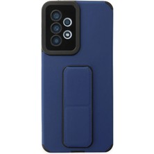 Novis Liora Newface Samsung Galaxy A33 5g Kılıf Mega Standlı Silikon - Mavi
