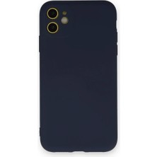 Novis Liora Newface Iphone 12 Mini Kılıf Nano Içi Kadife Silikon - Lacivert