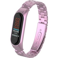 Novis Liora Newface Xiaomi Mi Band 4 Metal Baklalı Kordon - Rose