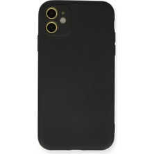 Novis Liora Newface Iphone 11 Kılıf Nano Içi Kadife Silikon - Siyah