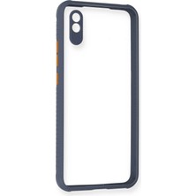 Novis Liora Newface Xiaomi Redmi 9A Kılıf Miami Şeffaf Silikon - Gri