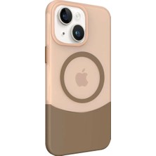 Rubby Joko Iphone 15 Pc Suit Magsafe Kapak - Kahverengi