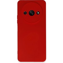 Newface Xiaomi Redmi A3 4g Kılıf Nano Içi Kadife Silikon - Kırmızı