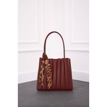 Özüm Takı Çanta Kadın Büyük Boy Kol ve Omuz Çantası Bordo