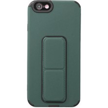 Novis Liora Newface Iphone 6 Kılıf Mega Standlı Silikon - Yeşil