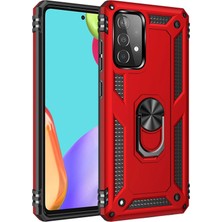 Novis Liora Newface Samsung Galaxy A33 5g Kılıf Sofya Yüzüklü Silikon Kapak - Kırmızı