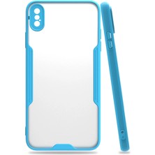 Novis Liora Newface Iphone Xs Max Kılıf Platin Silikon - Mavi